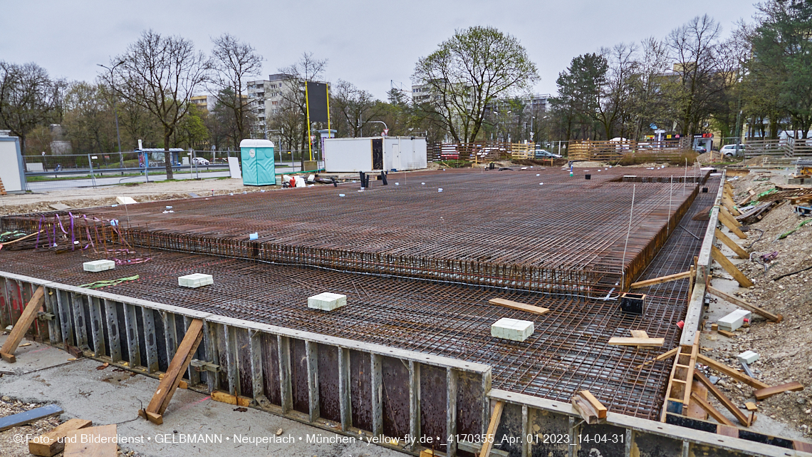 01.04.2023 - Baustelle zum Haus für Kinder in Neuperlach